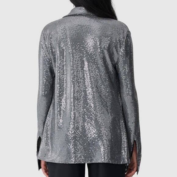 NWT $230 C/MEO COLLECTIVE Australia AFTER DARK button up SHIRT US M - Picture 7 of 16